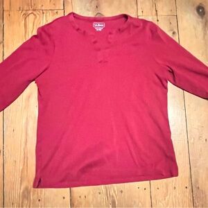 L.L. Bean Classic Red Women’s Top